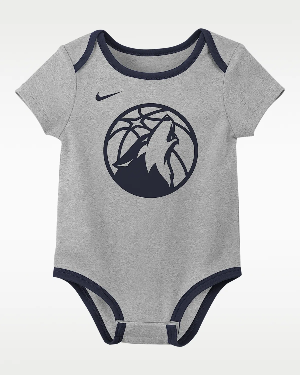 Детский боди NBA (2 шт.) Nike "Minnesota Timberwolves", Navy/Grey — фото 2