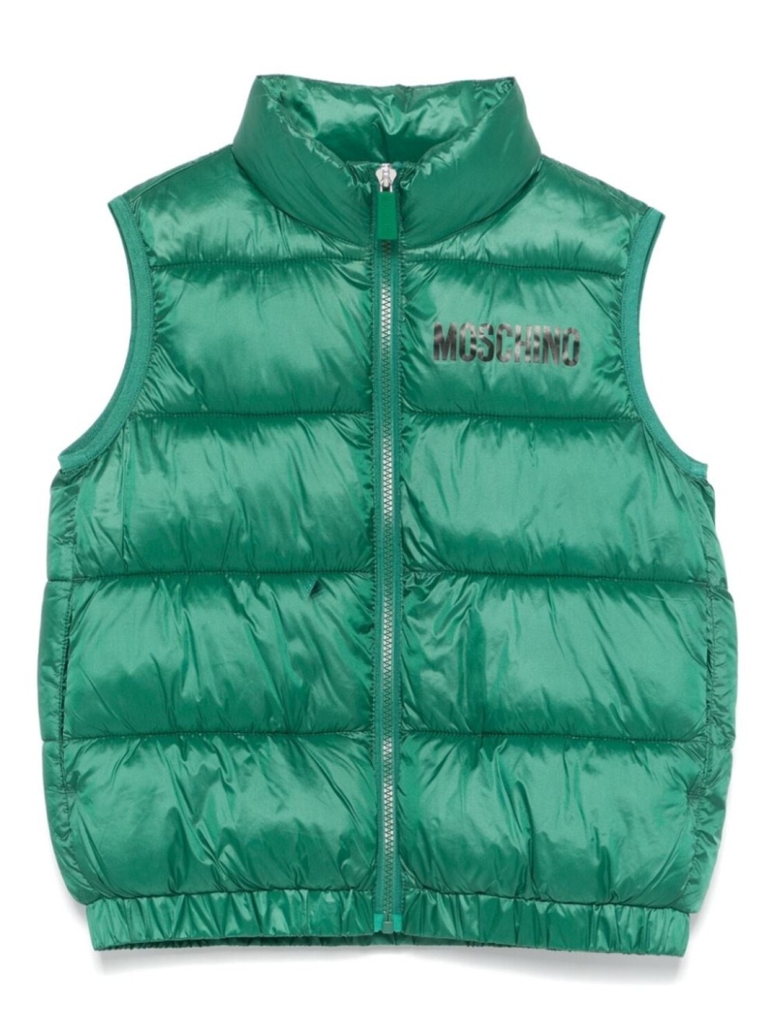 

Moschino Kids жилет с логотипом, зеленый