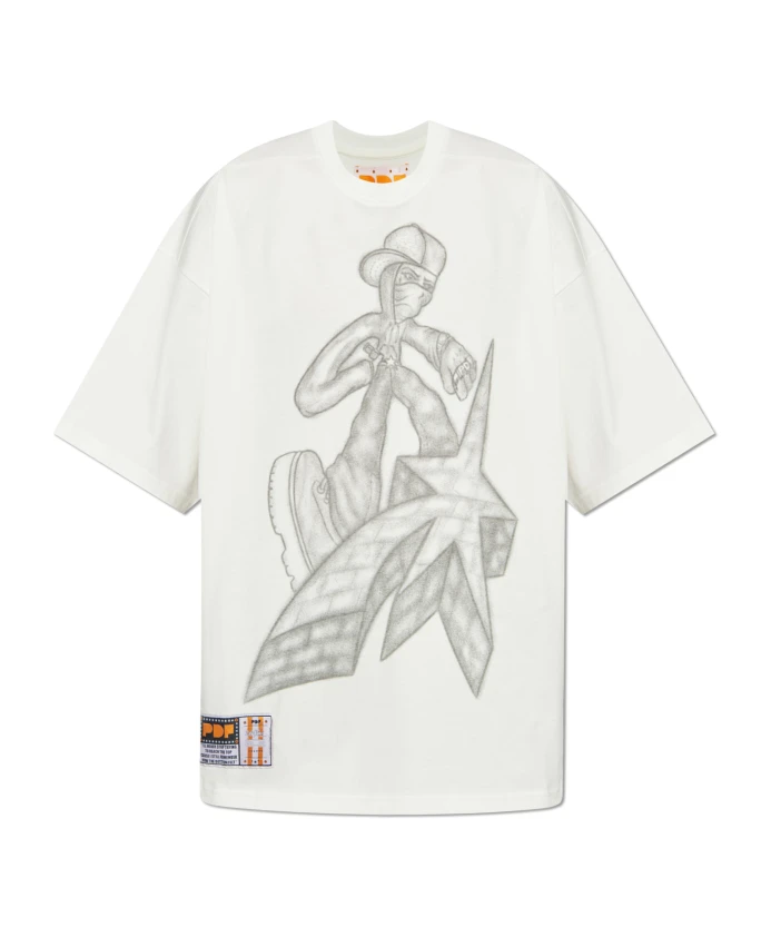 

Футболка с принтом Pdf, белый