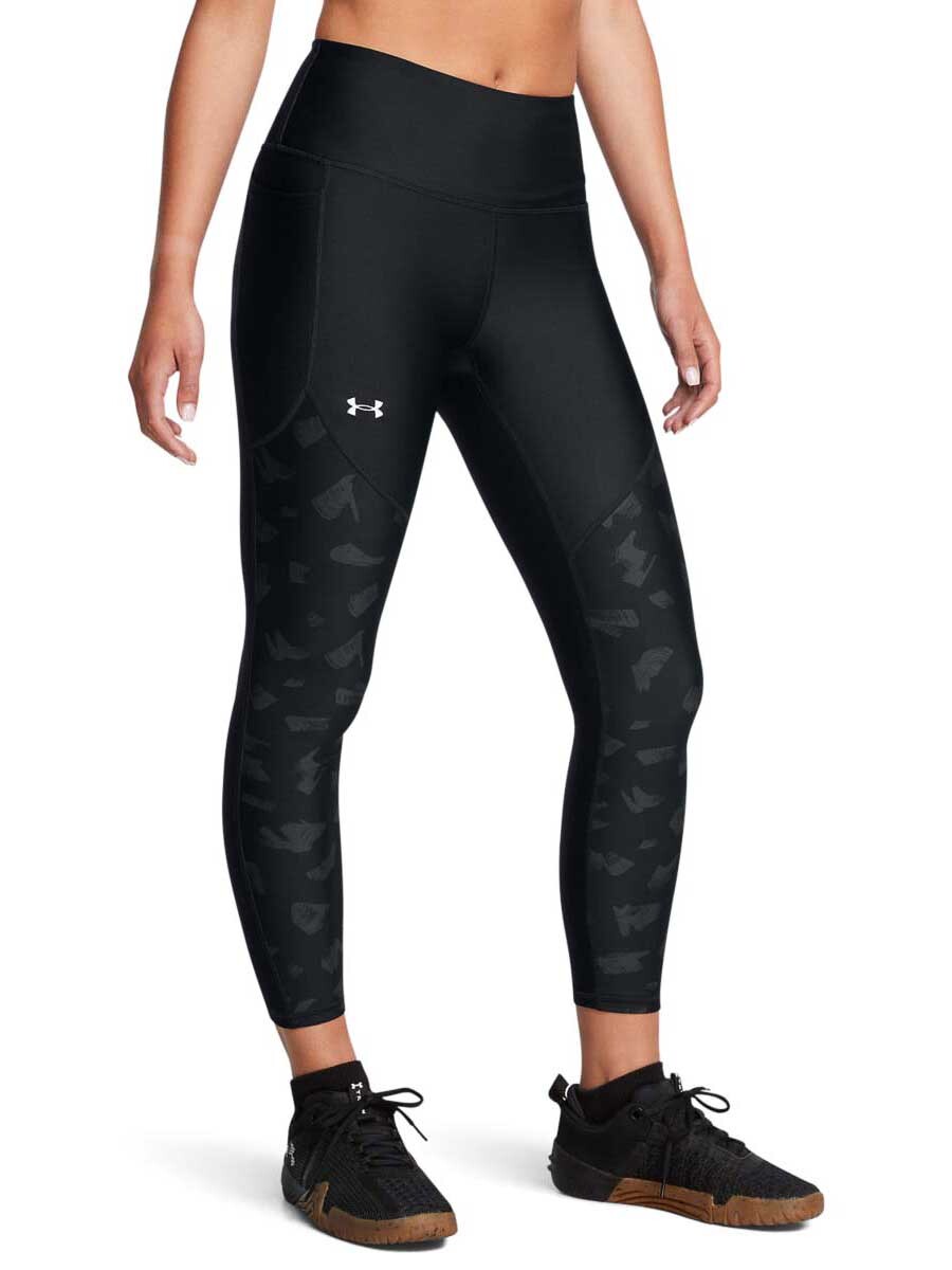 

Тайтсы Under Armour Tech Print Panel Ankle Leg, черный