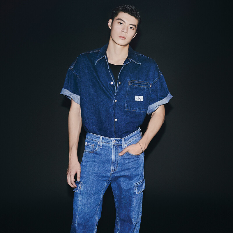 Мужские джинсы Calvin Klein, цвет 1A4 - Denim Blue — фото 3