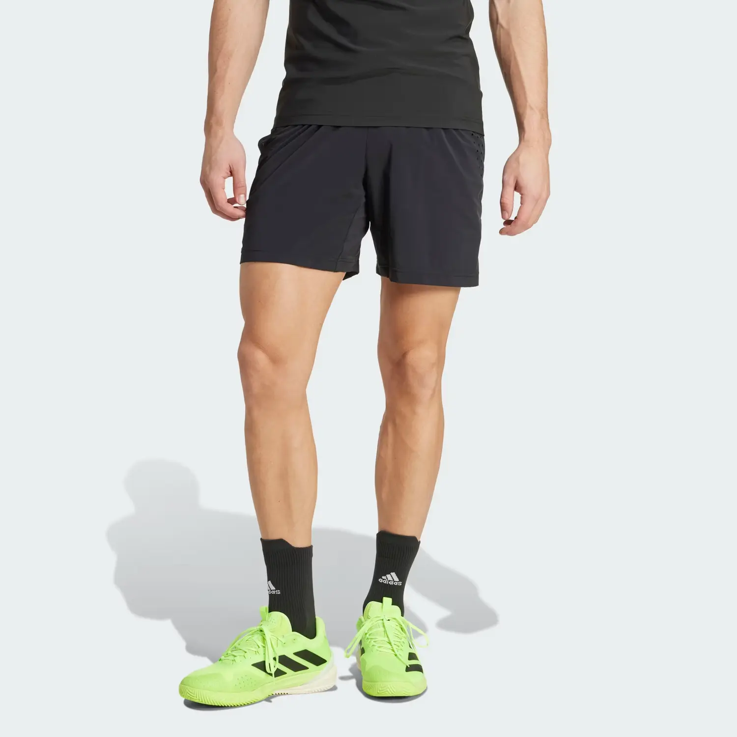 Шорты Free Shipping With AdiClub Tennis Pro Ergo Shorts Adidas, черный — фото 3