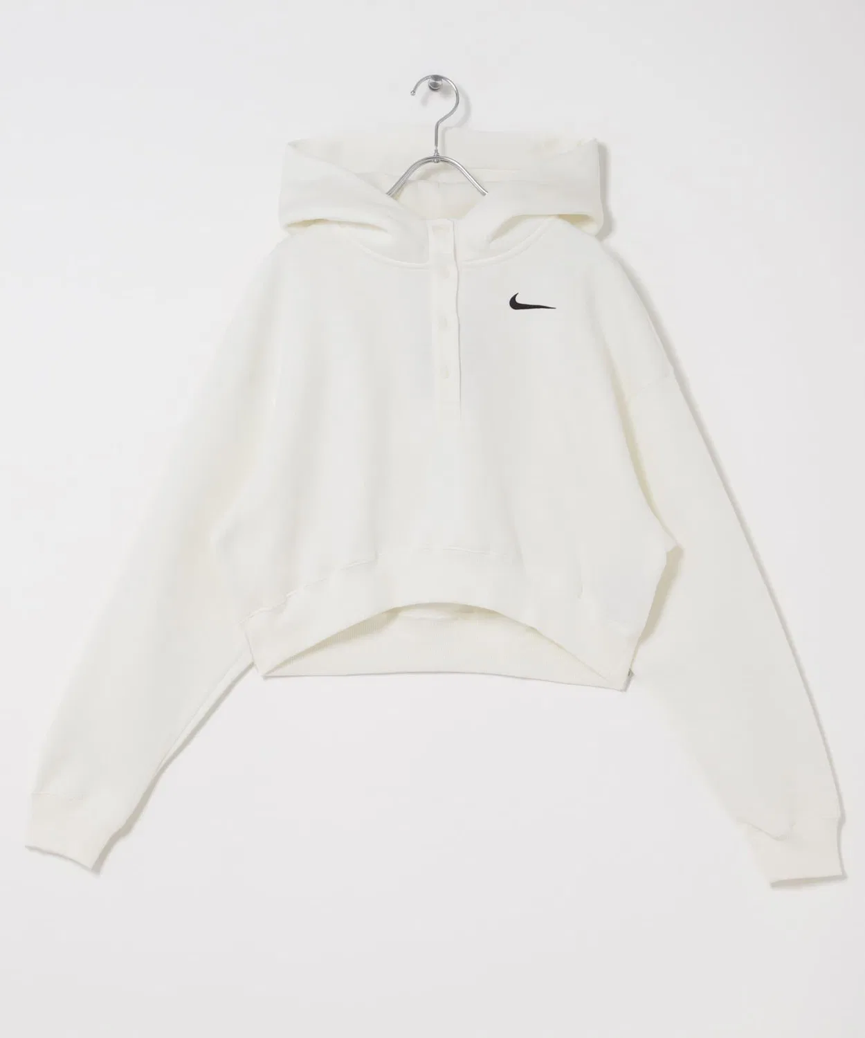 Парка Nike NSW Phnx Flc OS Crp Hnly, оверсайз, ивори