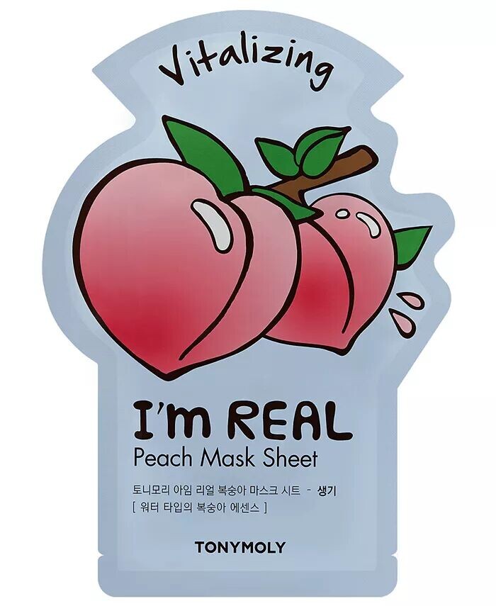

Тканевая маска I’m Real Peach, 0,71 унции Tonymoly
