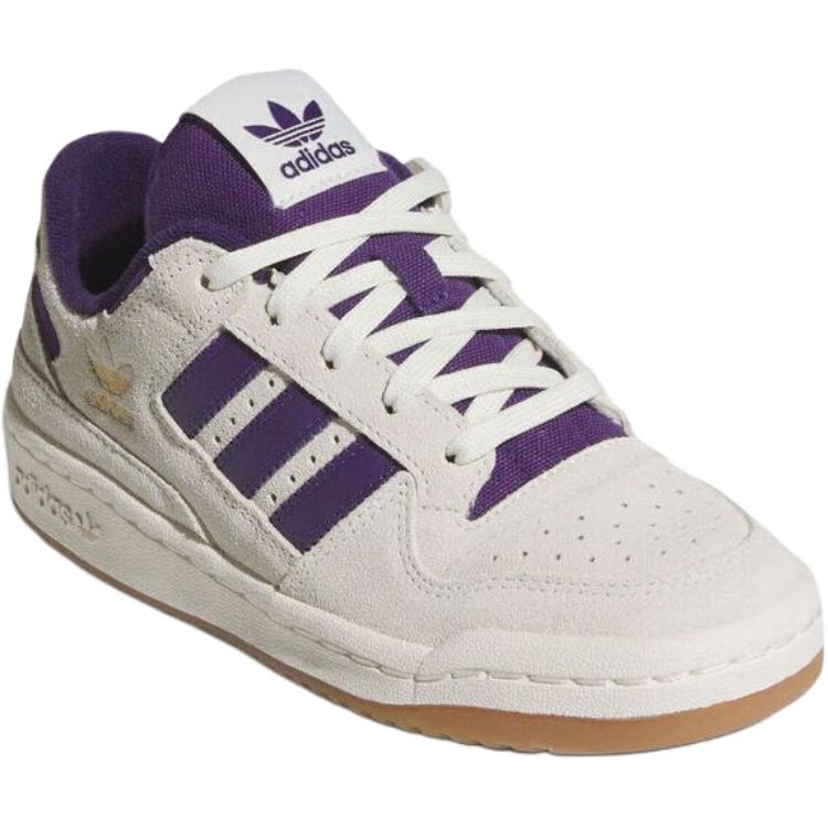 Adidas Originals Форум низкие детские баскетбольные кроссовки beige purple подростки — фото 4