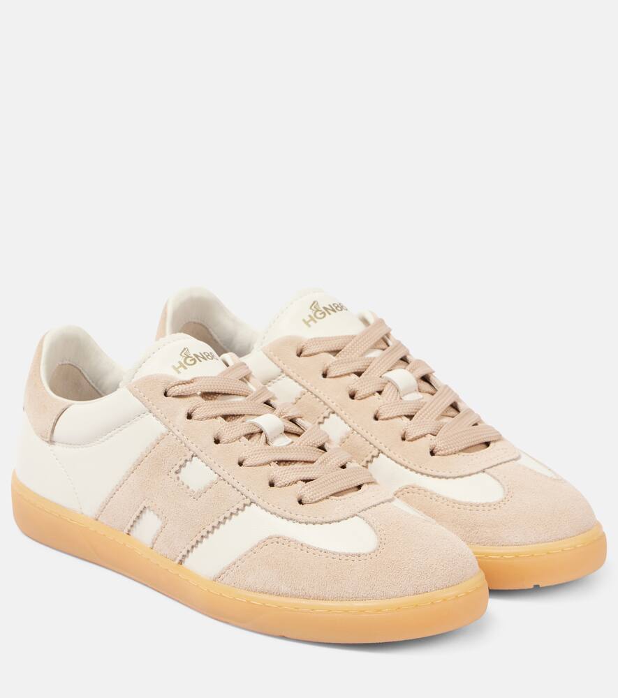 Кроссовки кожаные с отделкой из замши Hogan, B013+M024