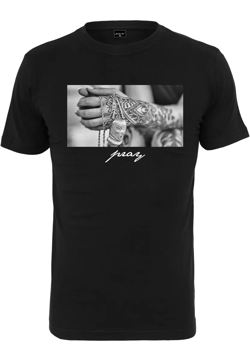 

Футболка Mister Tee "Мужская футболка Mister Tee Pray 2.0" Mistertee, черный