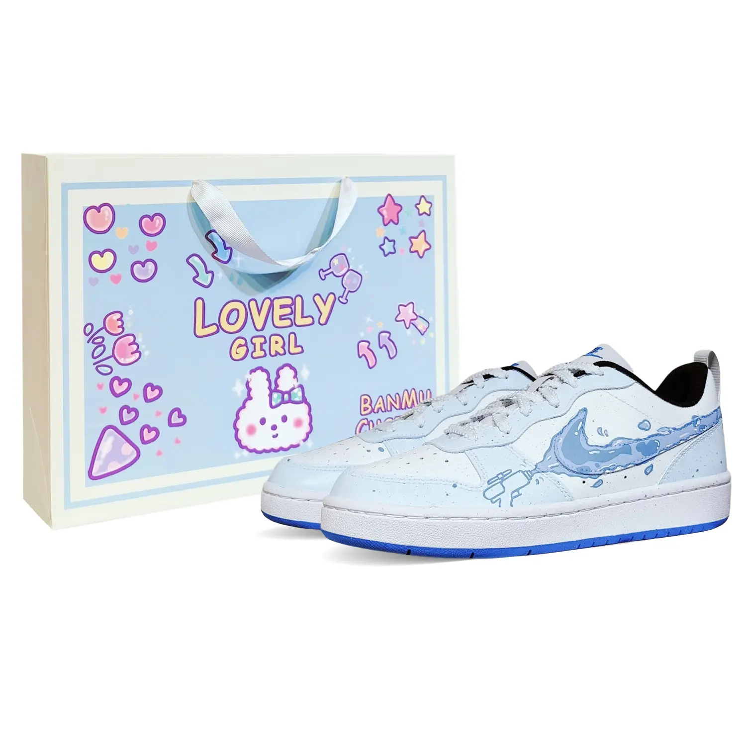 

Court Borough Low 2 Нескользящие и дышащие низкие кроссовки для скейтбординга для детей и подростков Nike, синий