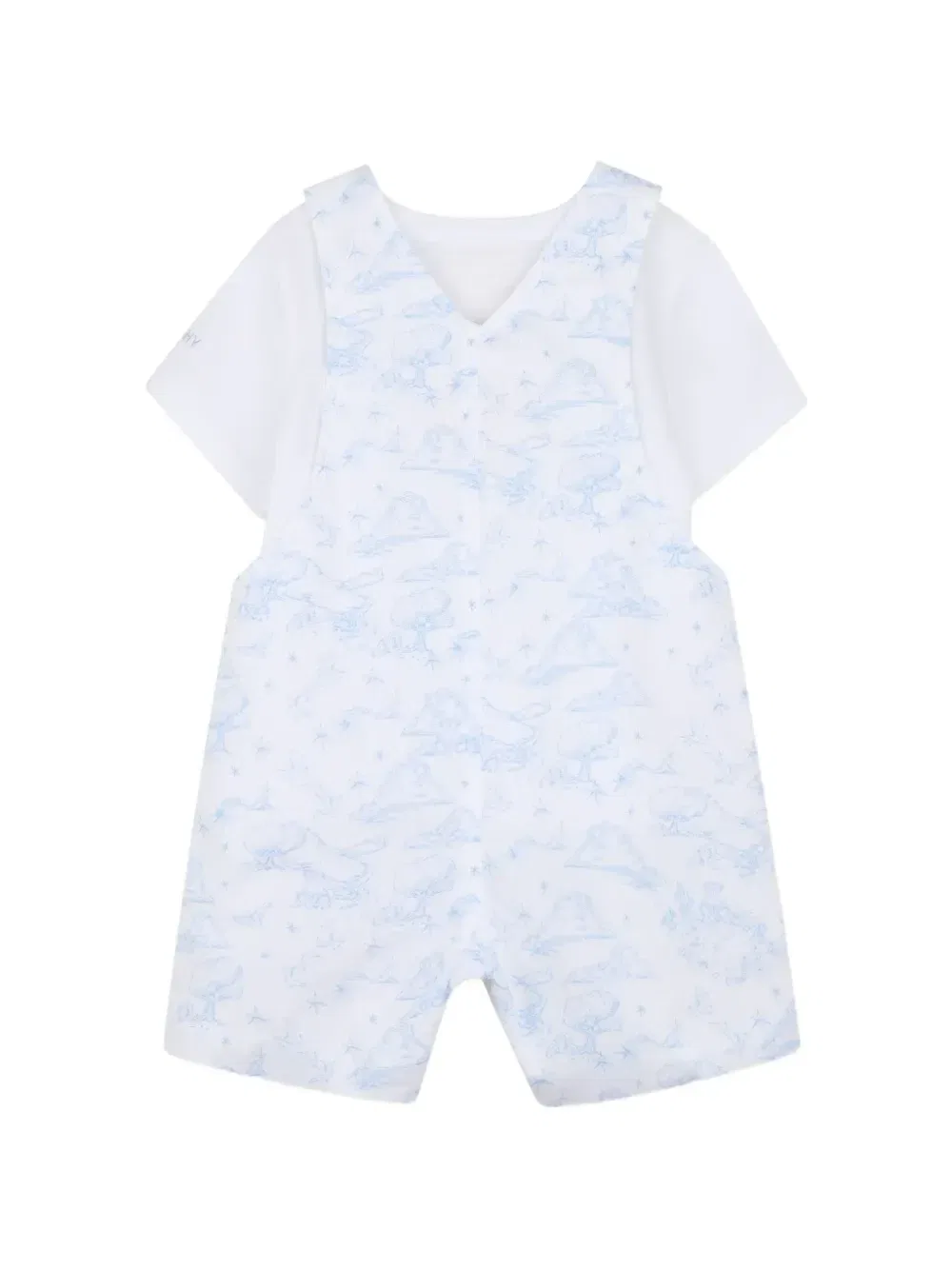 Комплект из футболки и комбинезона с принтом Givenchy Kids, белый — фото 2