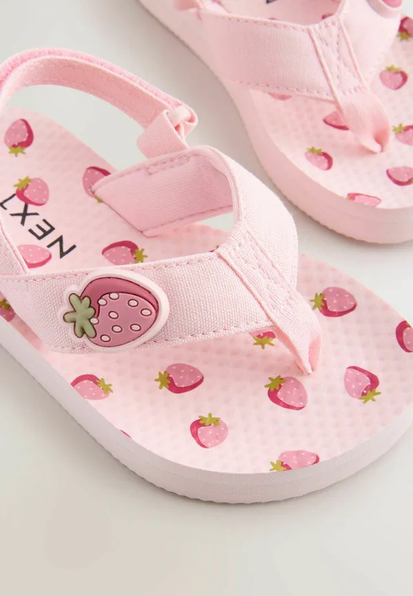 Шлепанцы стандартного кроя с задником Next, Pink Strawberry — фото 3