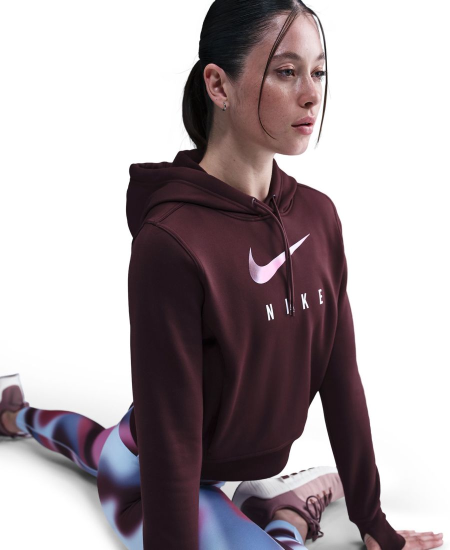 Женская толстовка Therma-FIT Nike, Burgundy Crush — фото 3