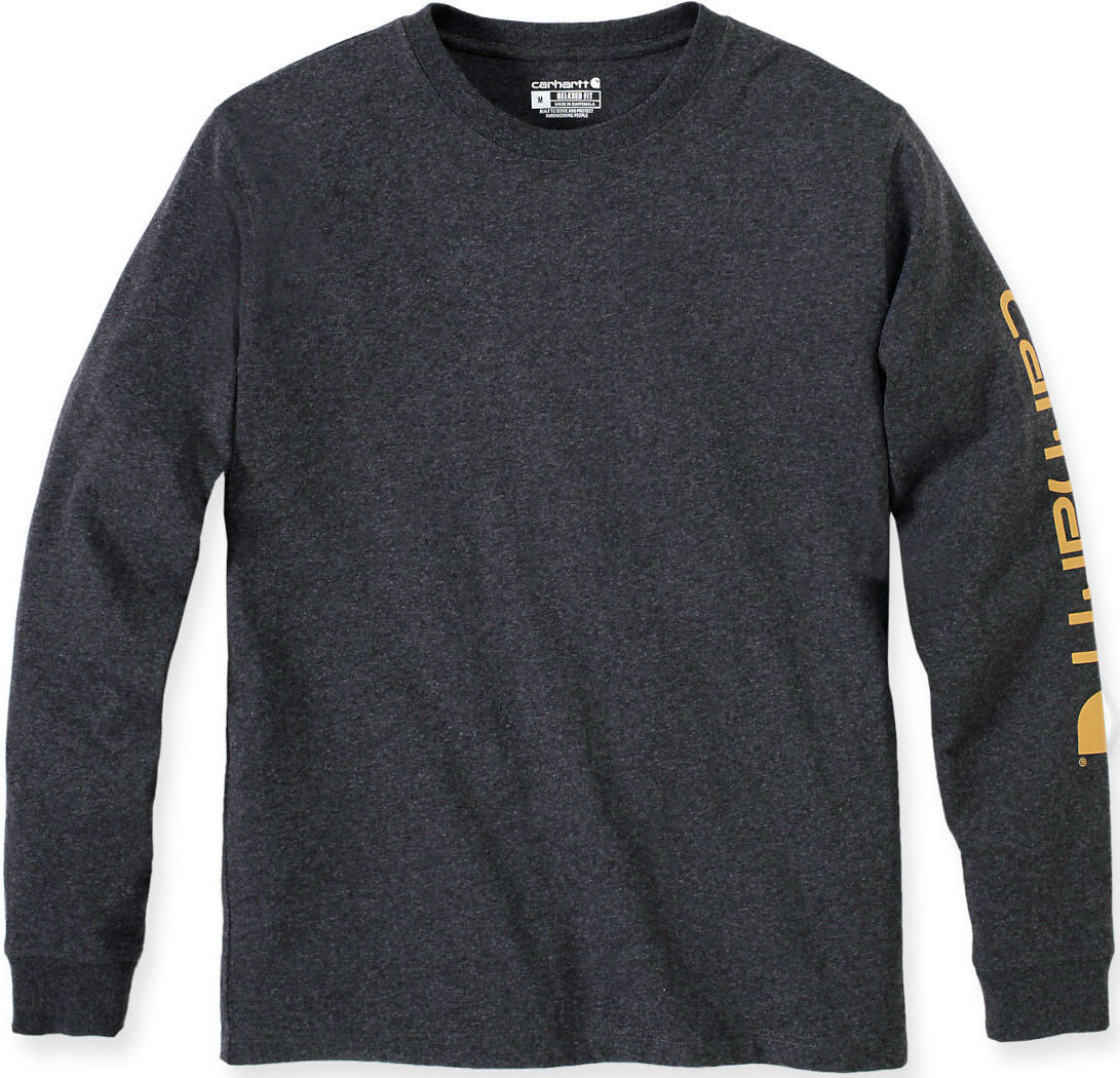 

Лонгслив Carhartt Logo Longsleeve, антрацит