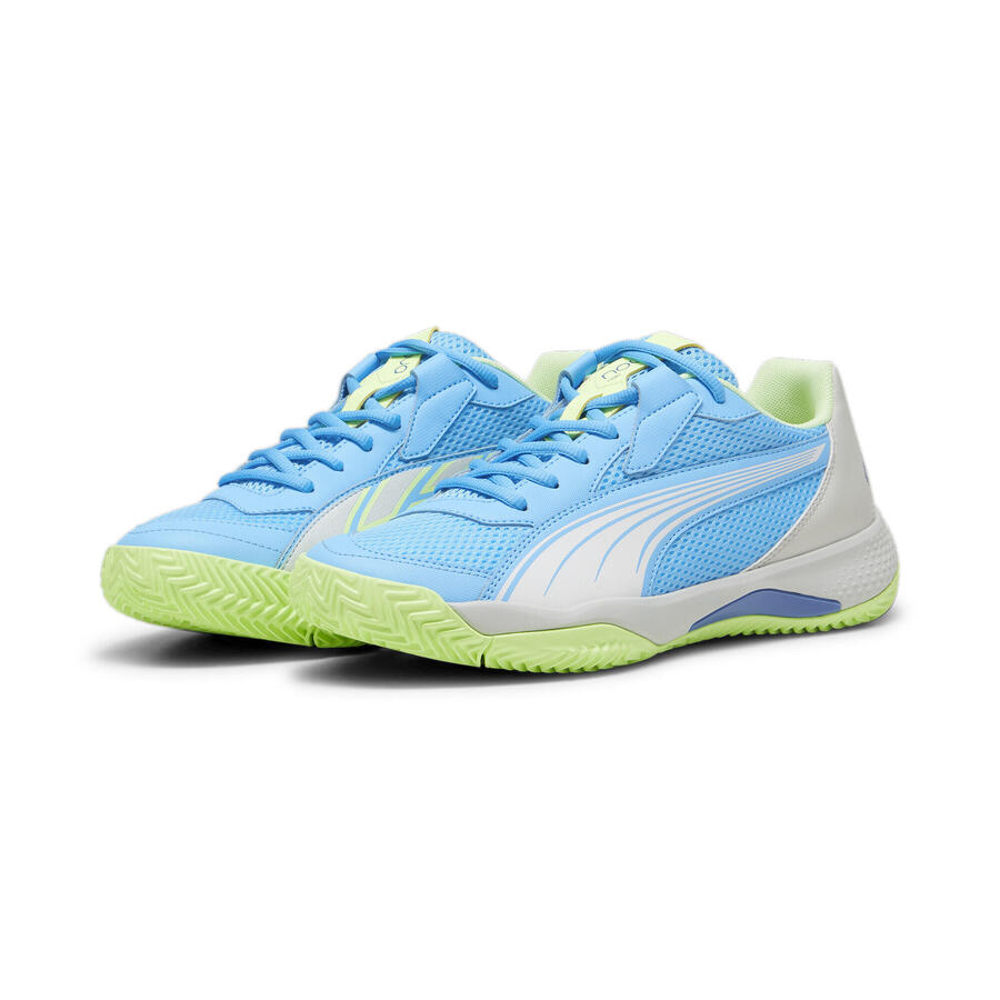 Кроссовки для паделя NOVA Court, взрослые, PUMA, светящиеся, синие, белые, ледяные, серые