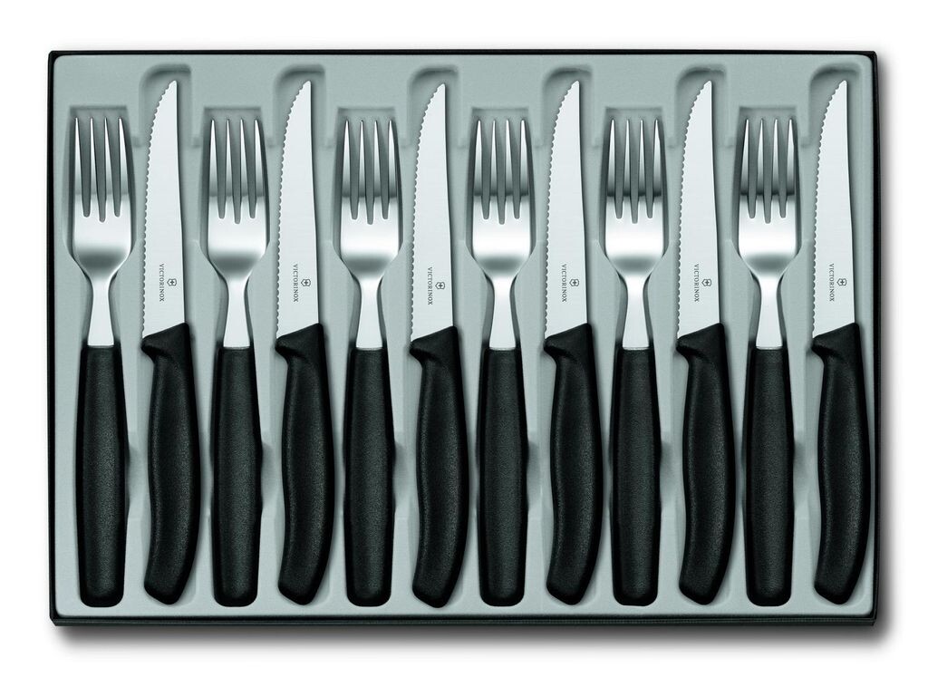 

VICTORINOX столовые приборы столовые приборы коробка для столовых приборов, 12 предметов, нож для стейка 6.7233.12 Victorinox Swiss Army