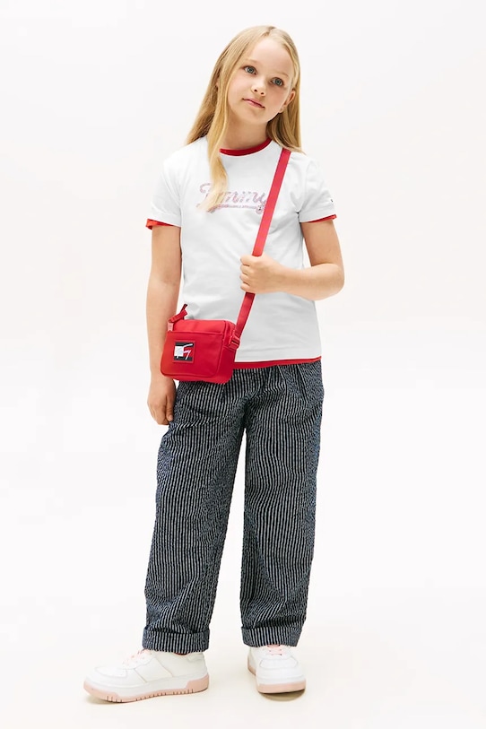 Хлопковая футболка Tommy Hilfiger, белый — фото 3