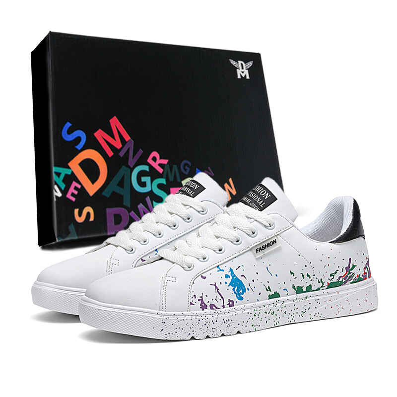 

Кеды, обувь для скейтборда унисекс с низким верхом Dm, белый/зеленый