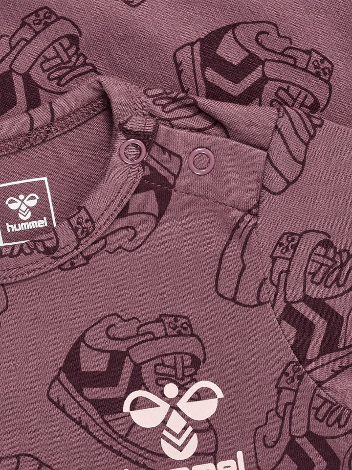 Комбинезон на кнопках Hummel Hmlsneaker для девушек в розово-коричневом цвете Hummel — фото 3