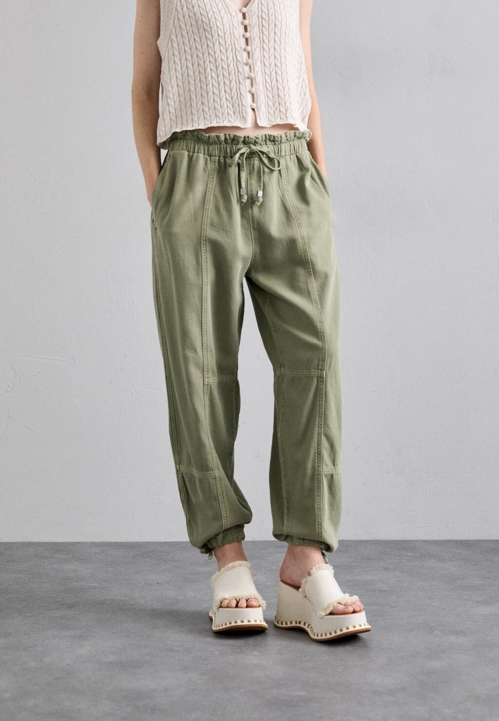 

Тканевые брюки JORDAN PANT rag & bone, хаки