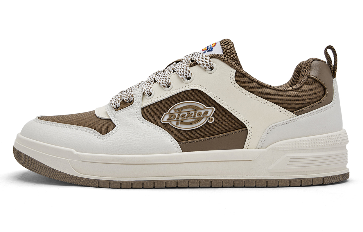 

Dickies Низкие мужские кроссовки для скейтбординга, белые, коричневые