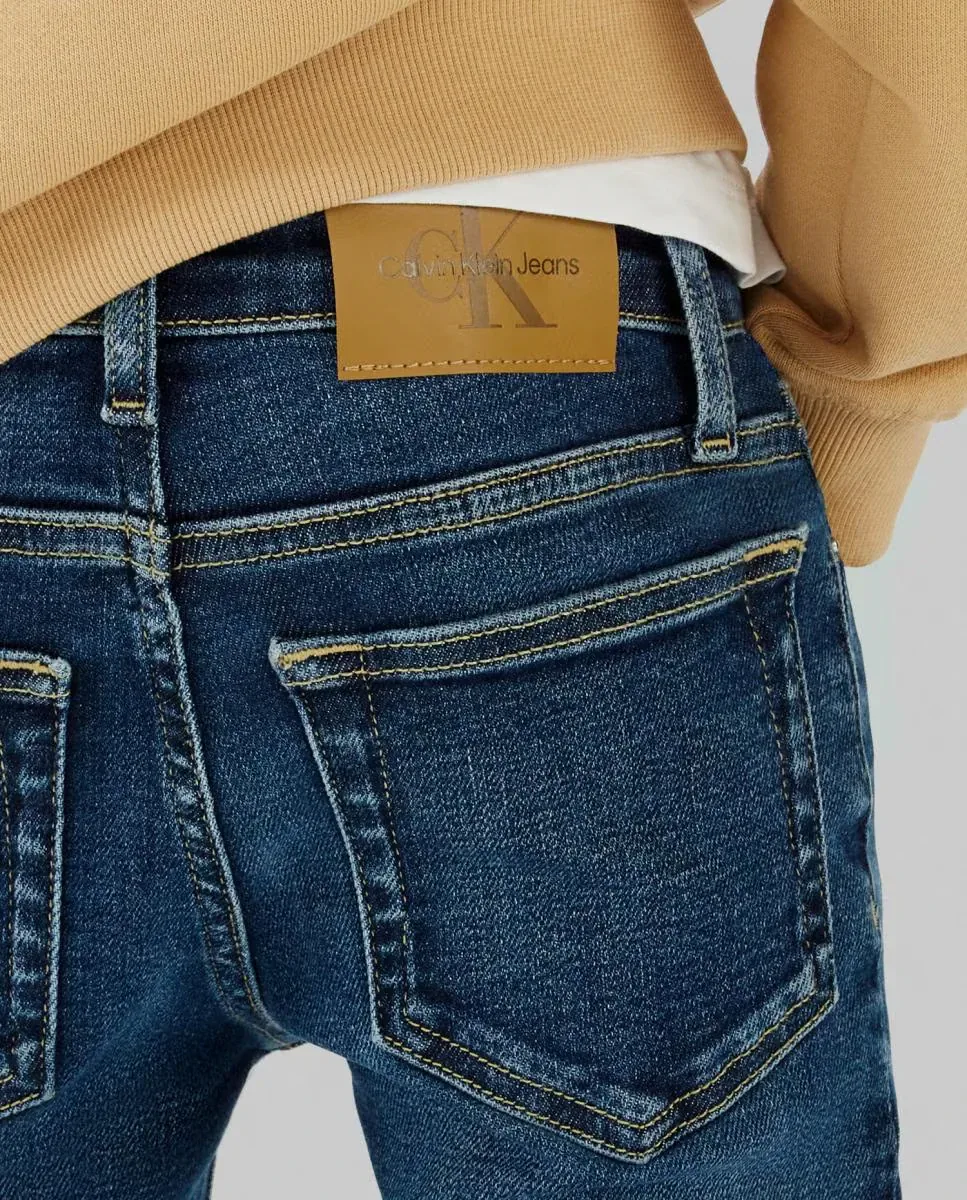 Джинсы для мальчика slim fit Calvin Klein, синий — фото 4