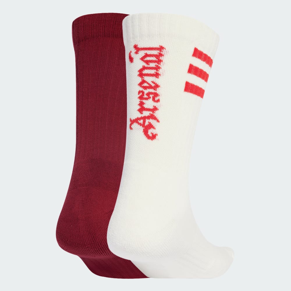 

Носки Adidas Arsenal Socks 2 Pairs, цвет Team Coll Burgundy 2/Cloud White
