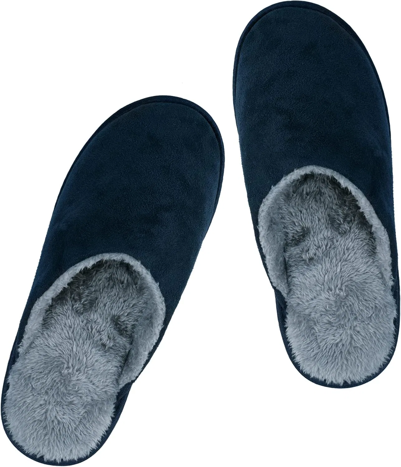 Riemot Hausschuhe Herren Bequem Plüsch Pantoffeln Warme Leichte Weiche Тапочки для Herbst Winter Barfuß Для дома и улицы Gr.38-47, Navy Blue