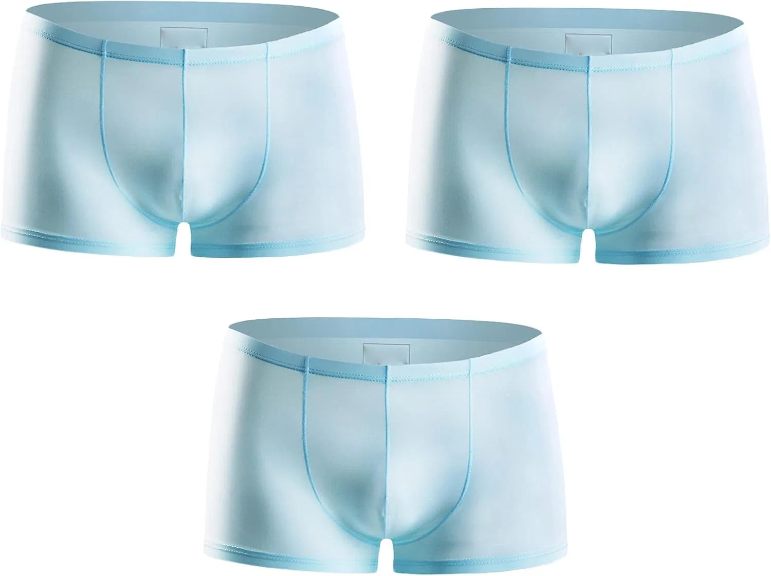 Боксеры из шелка, Andongnywell, Light Blue