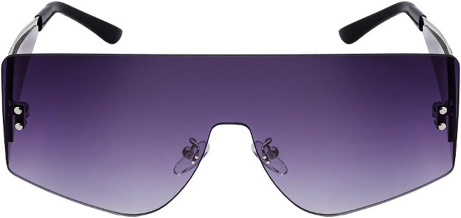 

Солнцезащитные очки Willochra большого квадратного размера для женщин и мужчин, ретро-очки-щитки, градиентные солнцезащитные очки для женщин, очки с защитой от УФ-излучения UV400, C3