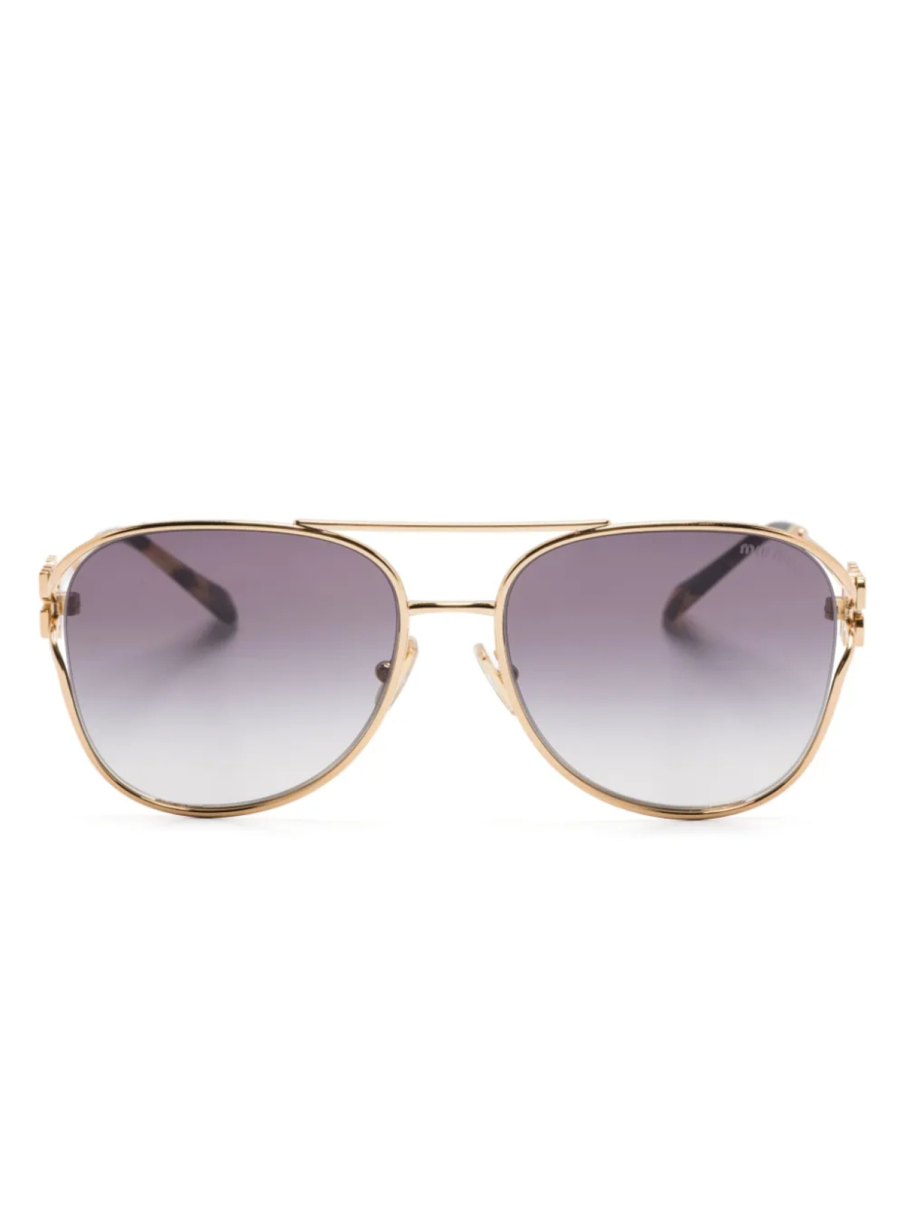 

Солнцезащитные очки-пилоты Miu Miu Eyewear, золотой