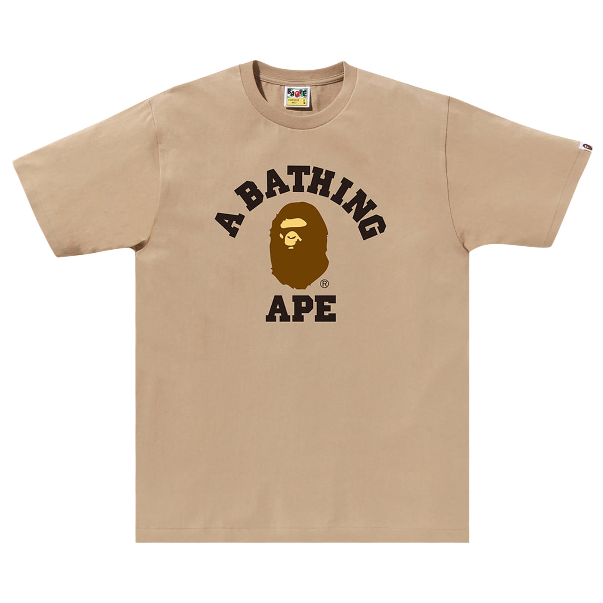 

Футболка BAPE College, Бежевая