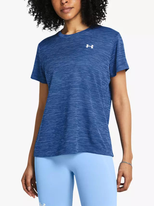 

Топ Under Armour Tech Tex Short Sleeve, цвет blue/white