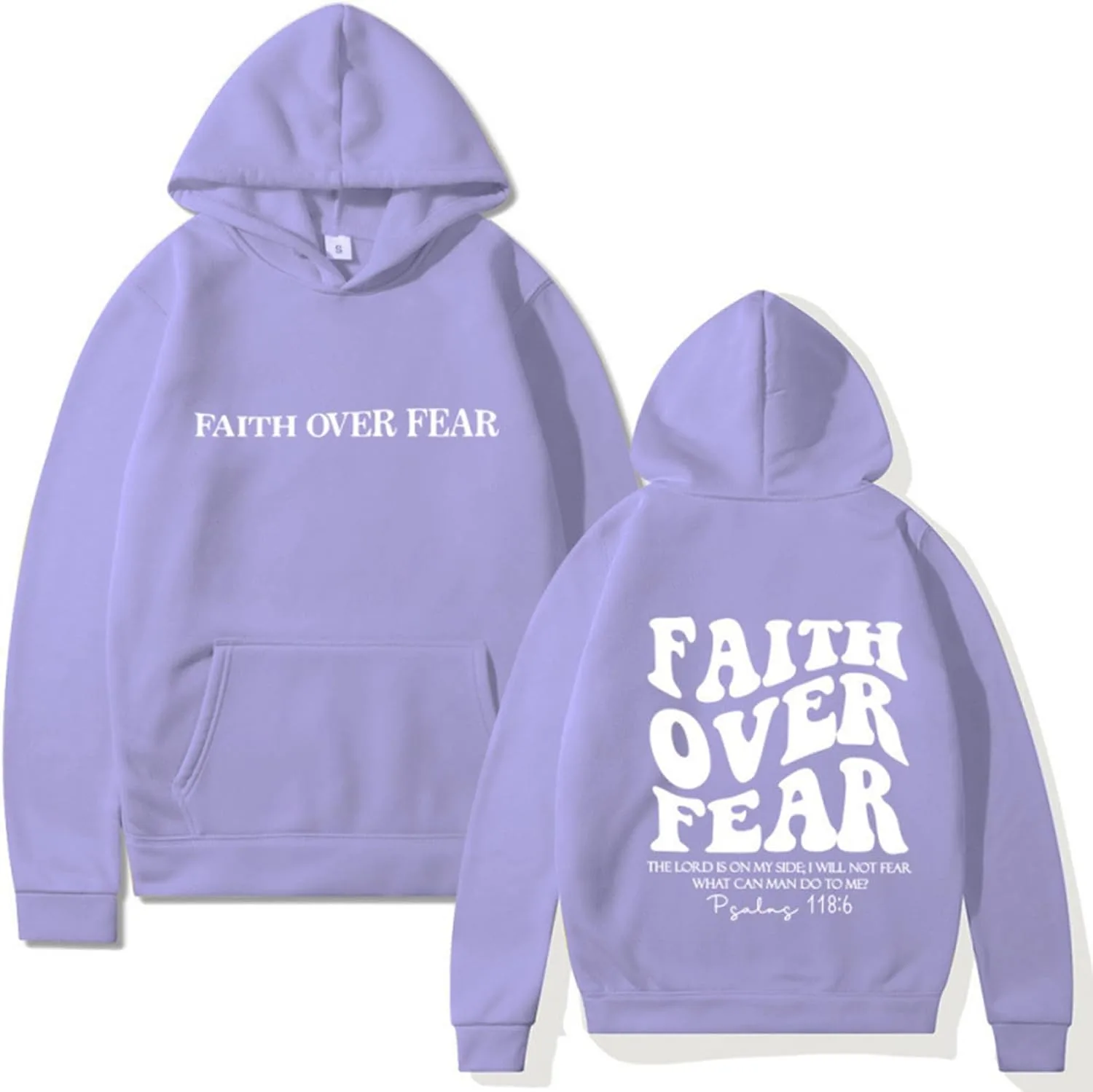 

Толстовка Faith Over Fear, Christian для женщин BOPBISGA