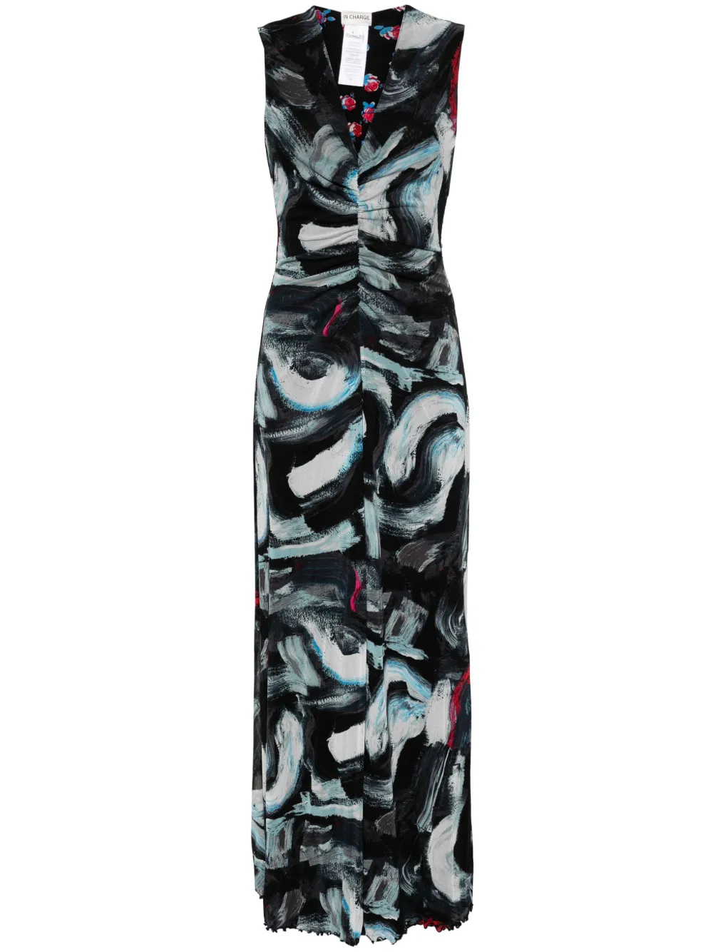 

Двустороннее сетчатое платье макси Solveigh DVF Diane von Furstenberg, мультиколор