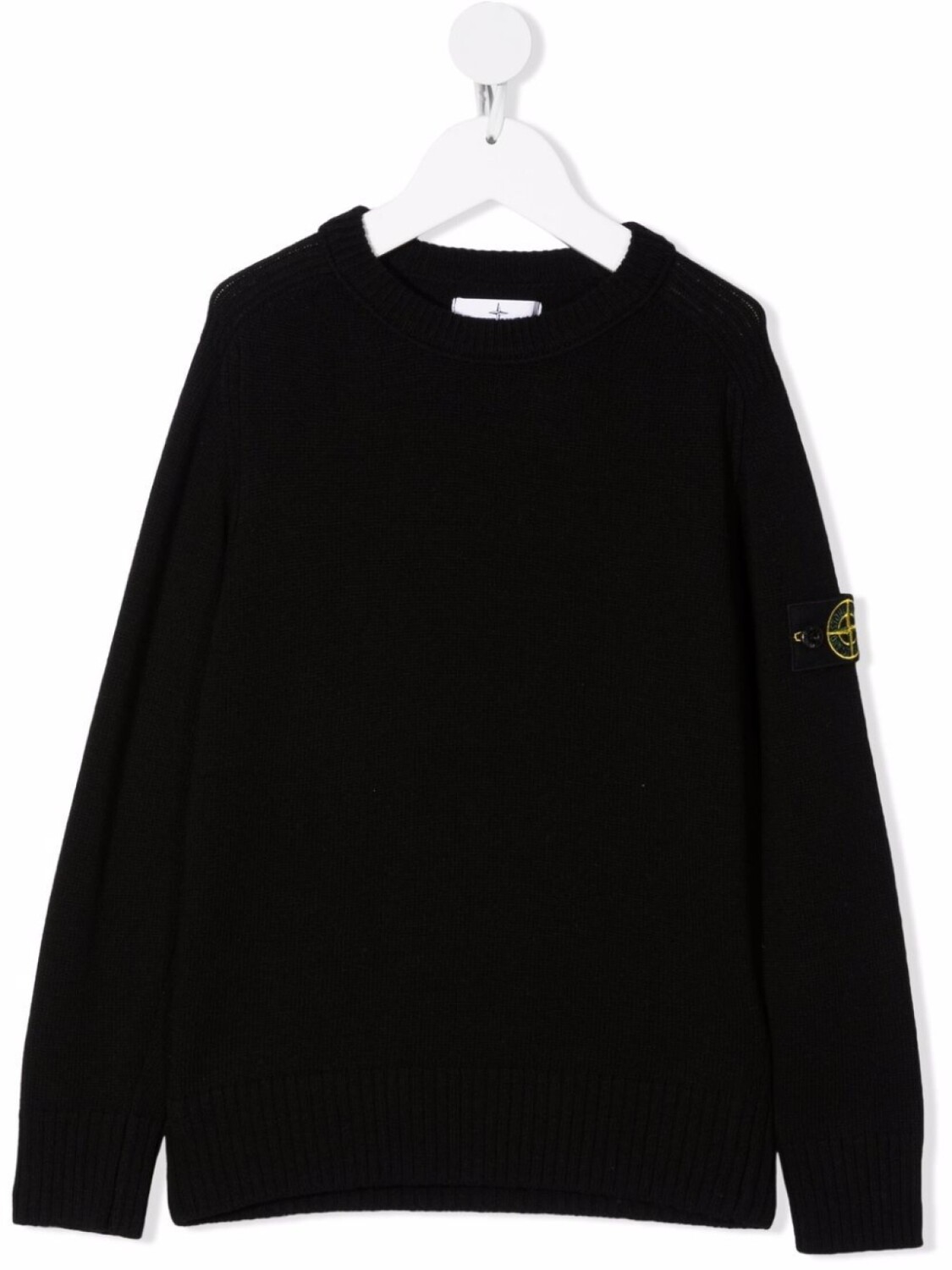 

Stone Island Junior джемпер с нашивкой-логотипом, черный