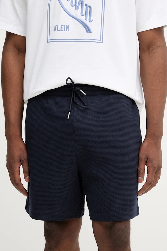 

Хлопковые шорты Calvin Klein Jeans, темно-синий