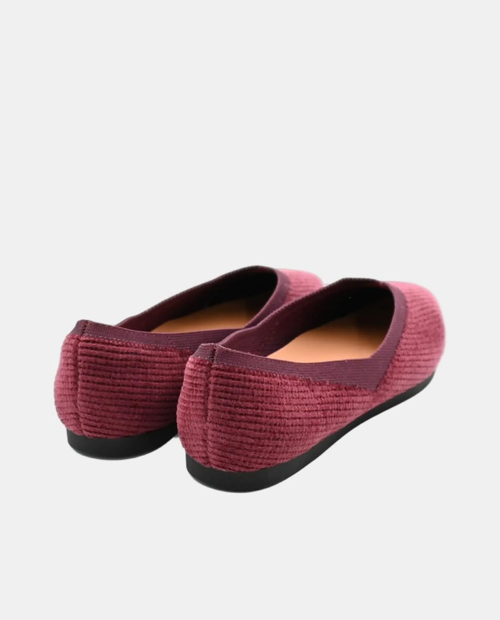 Женские балетки MISS ELASTIC из эластичного материала с гибкой подошвой Miss Elastic, красный гранат — фото 3