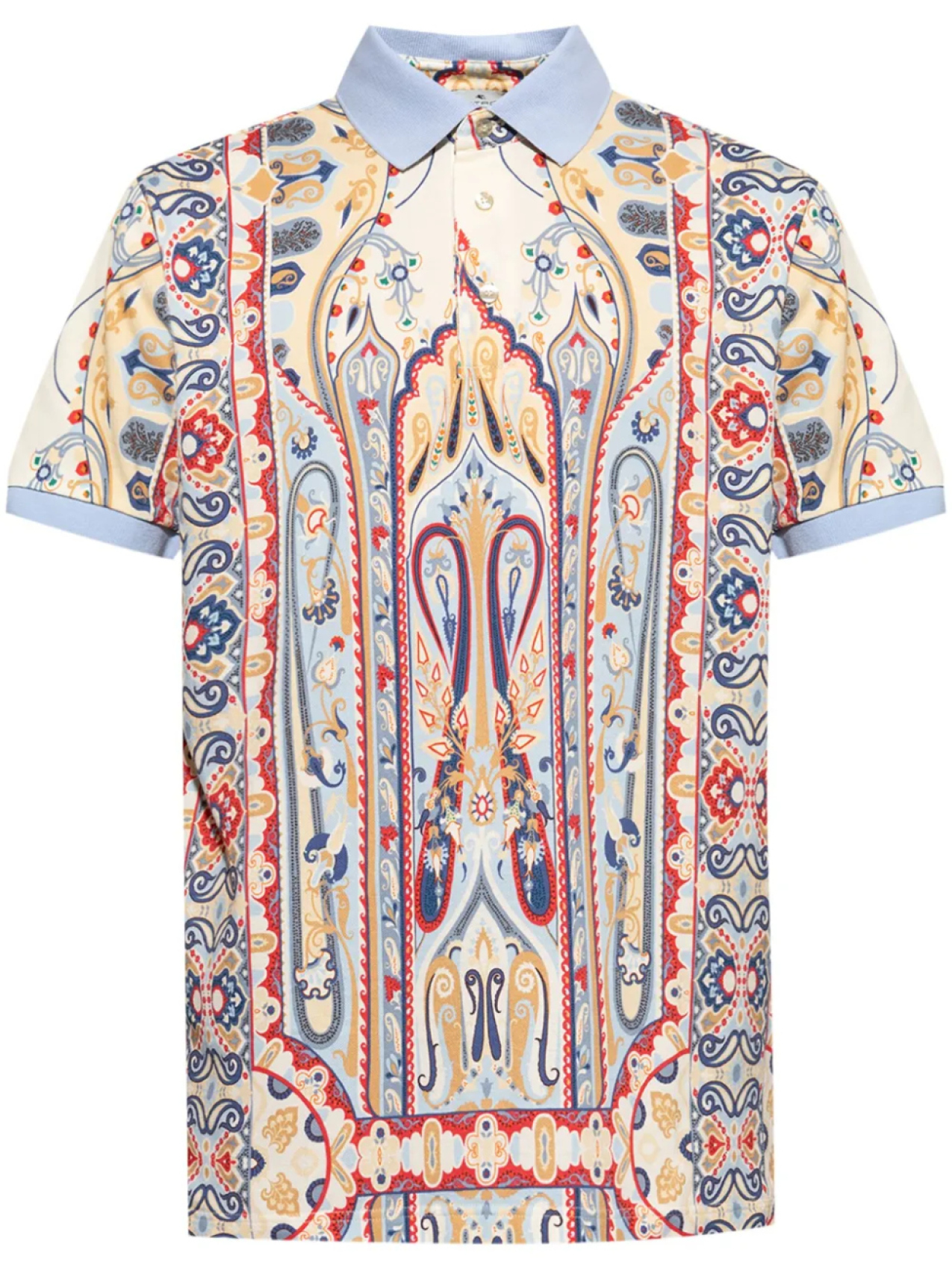 

Рубашка поло с узором пейсли ETRO, синий