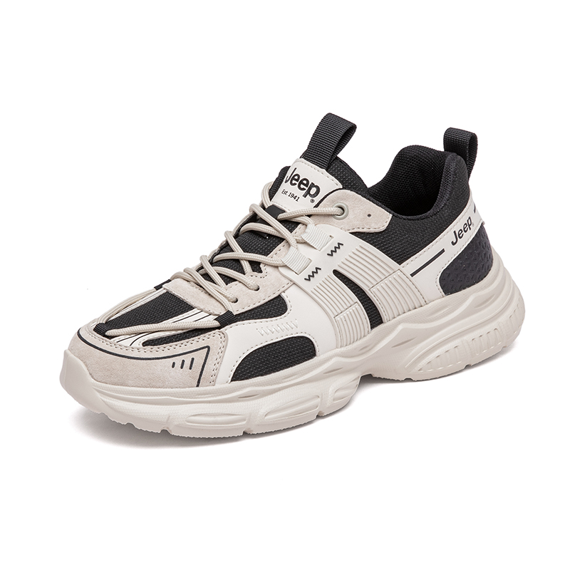 

EVA низкие повседневные кроссовки мужские Jeep, бежевый черный