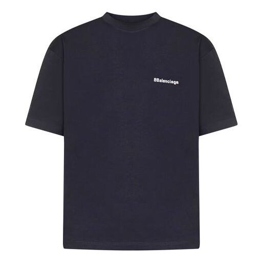 

Футболка bb corporate t-shirt medium fit 'navy' Balenciaga, синий