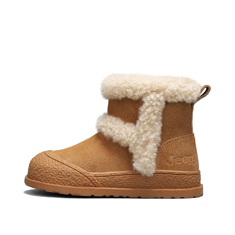 Детские утепленные ботинки Kids Jeep, черный[thickened and fleece-lined-warmth locking] — фото 3