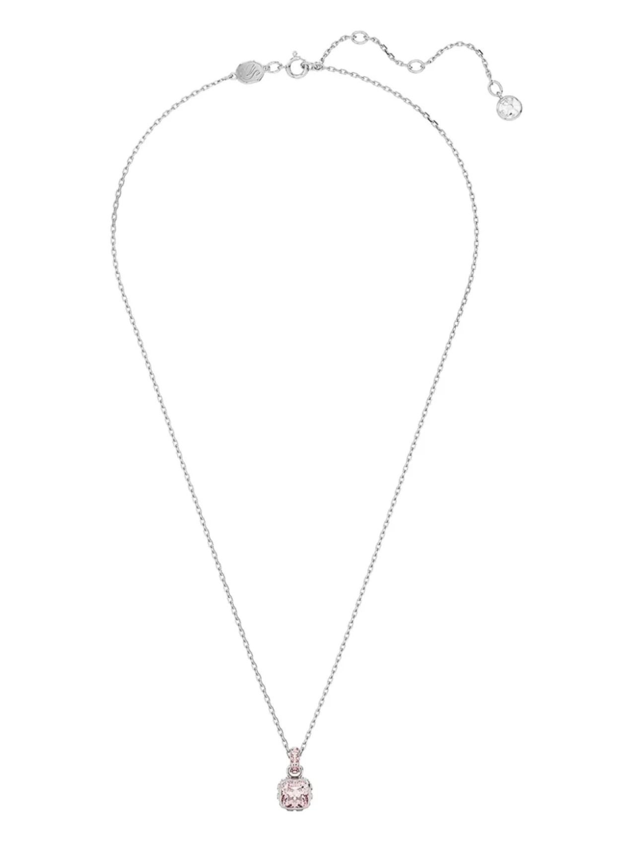 

Ожерелье с квадратной подвеской Swarovski Birthstone, розовый