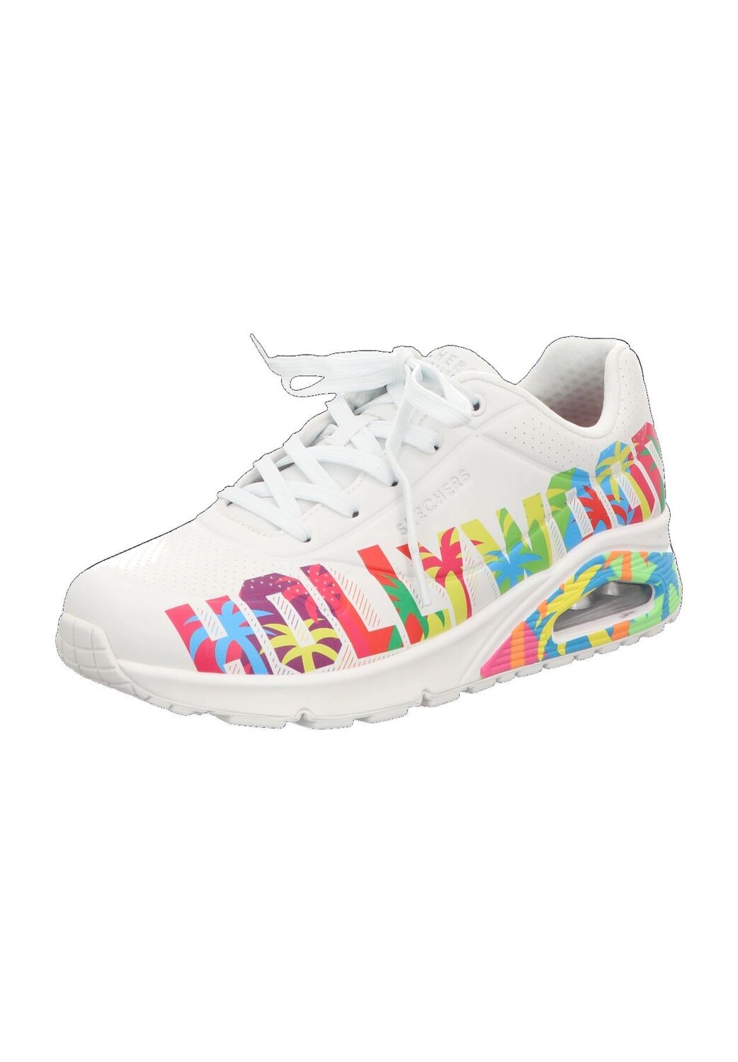 Кроссовки Uno One for stars!, с надписью, женские SKECHERS, белый