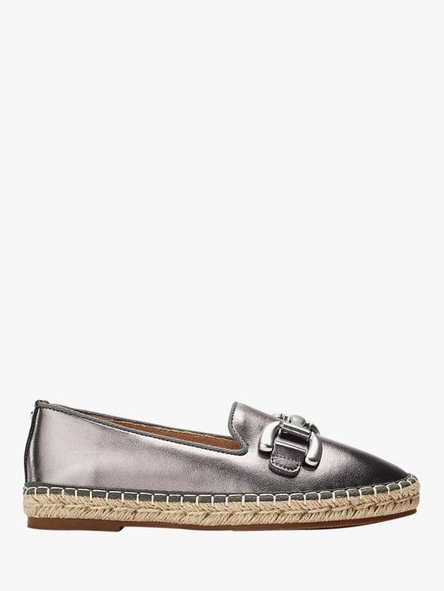 Edulis Leather кожаные лоферы с цепочкой snaffle Moda in Pelle, Pewter
