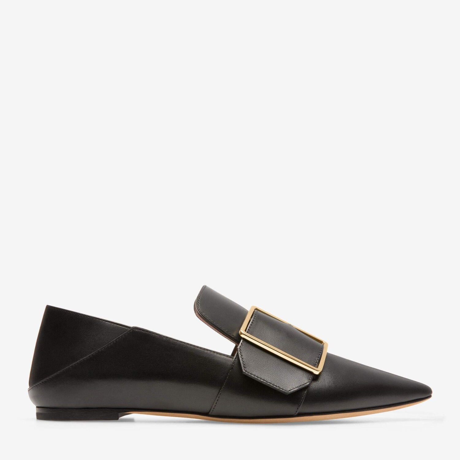 Женские черные туфли на плоской подошве из телячьей кожи Bally Hamelia 6223322, мультиколор — фото 3