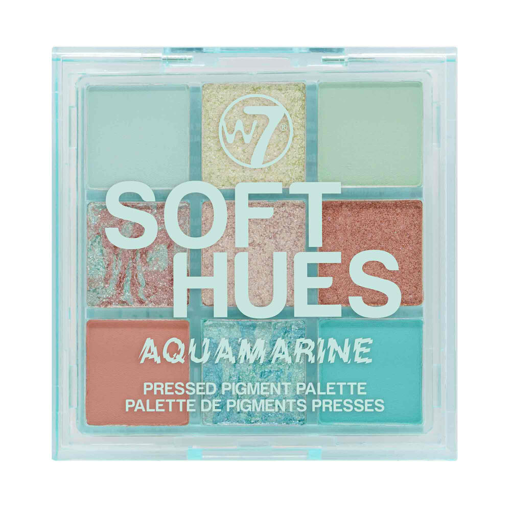 

Тени для век Paleta De Sombras W7 W7, цвет soft hues aquamarine
