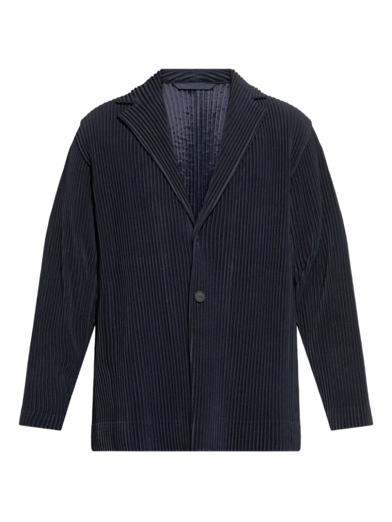 

Плиссированный однобортный пиджак Homme Plissé Issey Miyake, синий