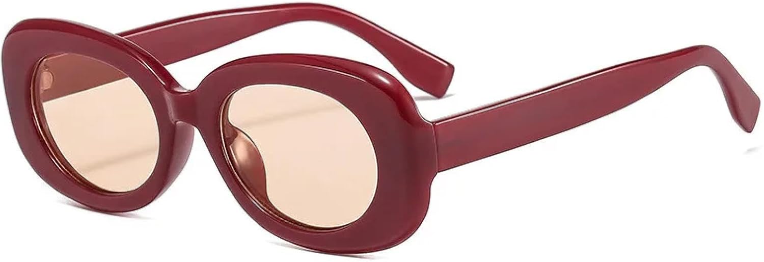 

Ретро овальные женские солнцезащитные очки, модные, зелено-оранжевые, с защитой от УФ-излучения UV400, трендовые мужские градиентные (как на картинке) HHZZYVY, As the Picture