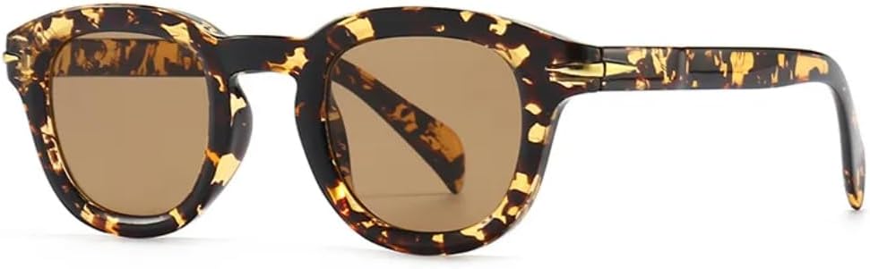 

Солнцезащитные очки с защитой от УФ-излучения UV400 | Леопардовый градиент, маленькая оправа, круглые | Линзы конфетных цветов | Для женщин и мужчин, для занятий спортом на открытом воздухе и вождения DSVIGF, Hawksbill Two Brown