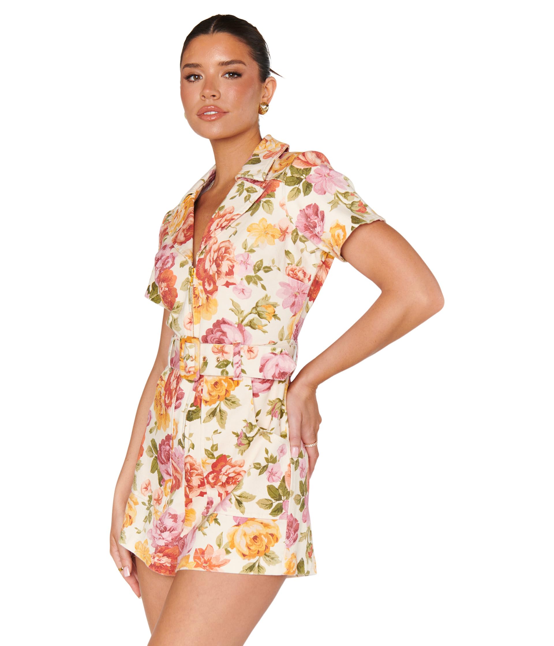 

Комбинезон Show Me Your Mumu Outlaw Romper, цвет Ivory Hillside Floral