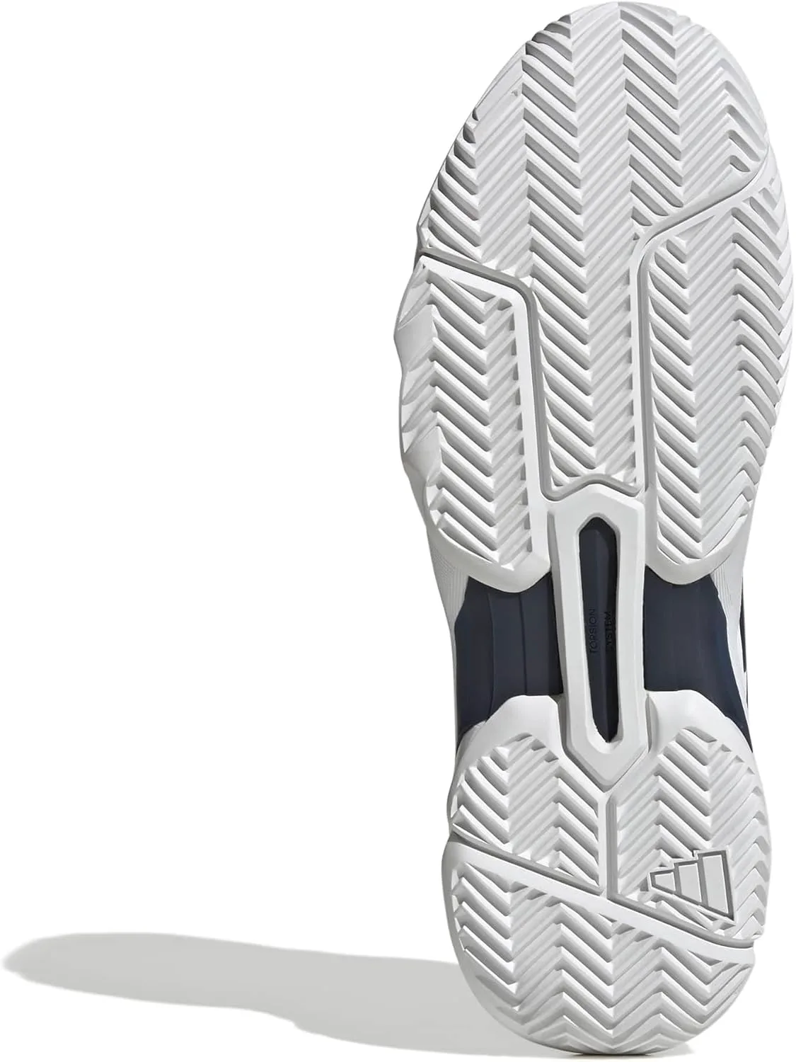 Мужские теннисные кроссовки Adidas Courtjam Control 3, белый/темно-синий/металлик — фото 3